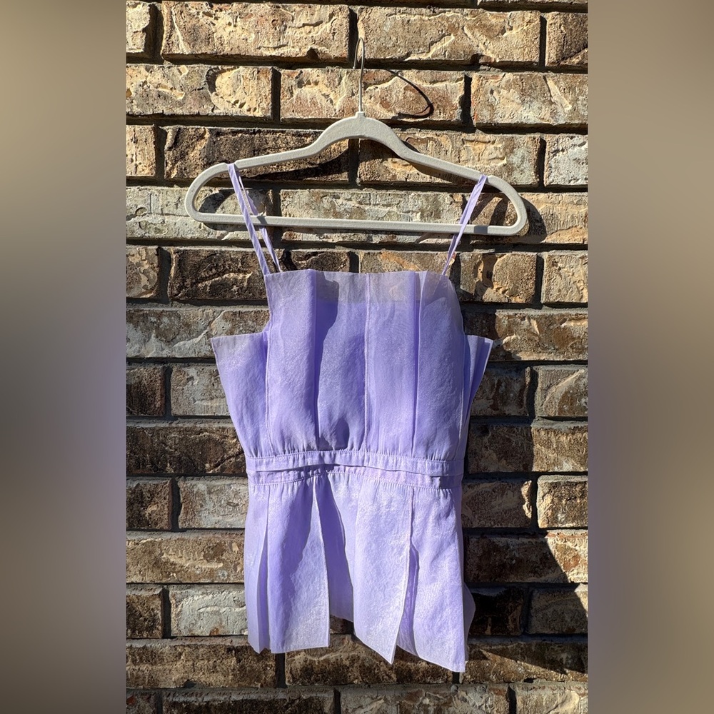 Cloud Ten Sheer Lilac Blouse Women’s Medium EUC